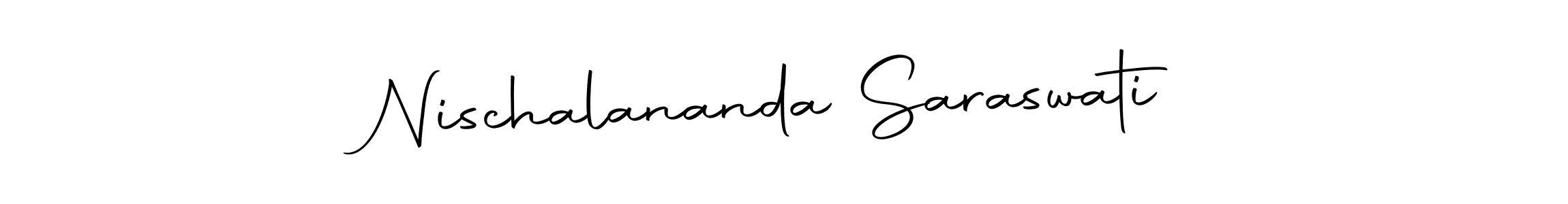 Make a beautiful signature design for name Nischalananda Saraswati. With this signature (Autography-DOLnW) style, you can create a handwritten signature for free. Nischalananda Saraswati signature style 10 images and pictures png