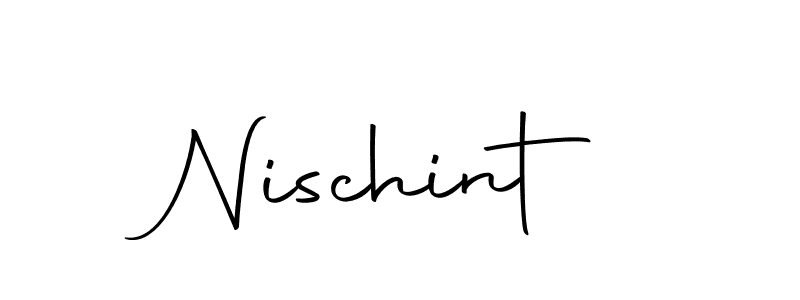 Nischint stylish signature style. Best Handwritten Sign (Autography-DOLnW) for my name. Handwritten Signature Collection Ideas for my name Nischint. Nischint signature style 10 images and pictures png