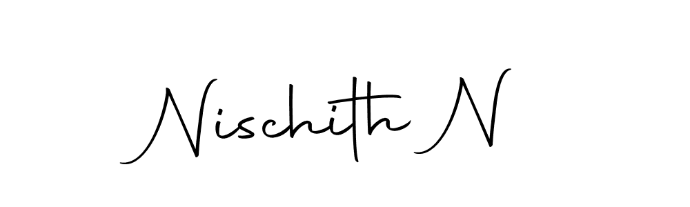 Make a beautiful signature design for name Nischith N. Use this online signature maker to create a handwritten signature for free. Nischith N signature style 10 images and pictures png