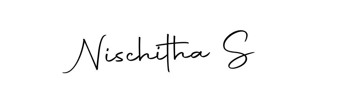 Use a signature maker to create a handwritten signature online. With this signature software, you can design (Autography-DOLnW) your own signature for name Nischitha S. Nischitha S signature style 10 images and pictures png