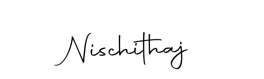 Design your own signature with our free online signature maker. With this signature software, you can create a handwritten (Autography-DOLnW) signature for name Nischithaj. Nischithaj signature style 10 images and pictures png