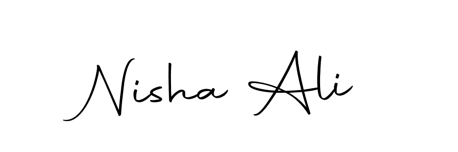 How to make Nisha Ali signature? Autography-DOLnW is a professional autograph style. Create handwritten signature for Nisha Ali name. Nisha Ali signature style 10 images and pictures png