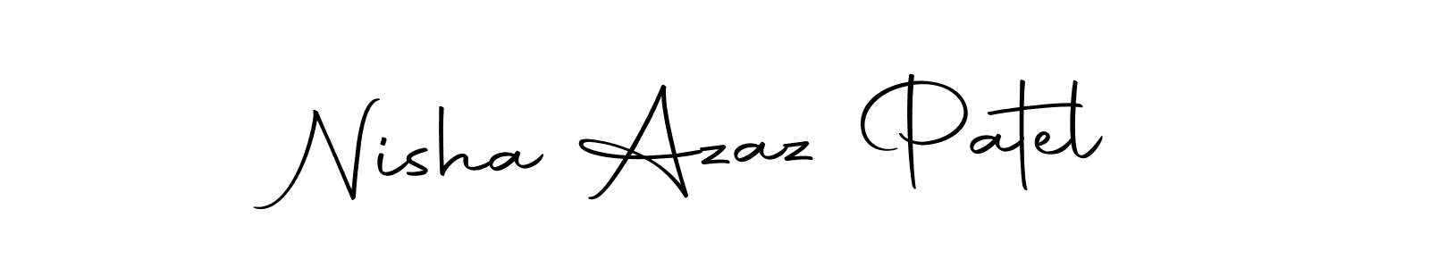 if you are searching for the best signature style for your name Nisha Azaz Patel. so please give up your signature search. here we have designed multiple signature styles  using Autography-DOLnW. Nisha Azaz Patel signature style 10 images and pictures png