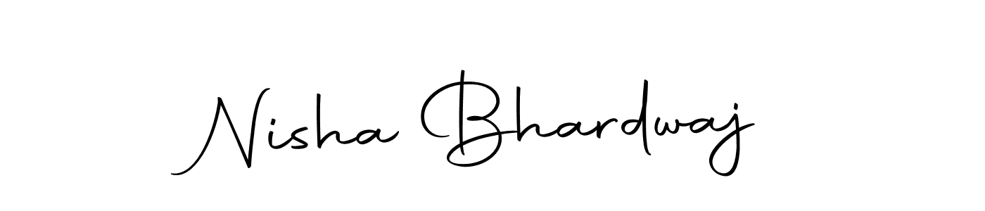 Make a beautiful signature design for name Nisha Bhardwaj. With this signature (Autography-DOLnW) style, you can create a handwritten signature for free. Nisha Bhardwaj signature style 10 images and pictures png