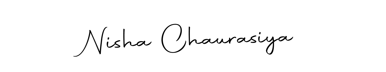 Make a short Nisha Chaurasiya signature style. Manage your documents anywhere anytime using Autography-DOLnW. Create and add eSignatures, submit forms, share and send files easily. Nisha Chaurasiya signature style 10 images and pictures png