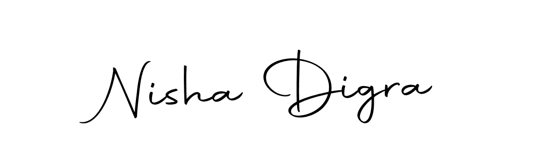 Use a signature maker to create a handwritten signature online. With this signature software, you can design (Autography-DOLnW) your own signature for name Nisha Digra. Nisha Digra signature style 10 images and pictures png