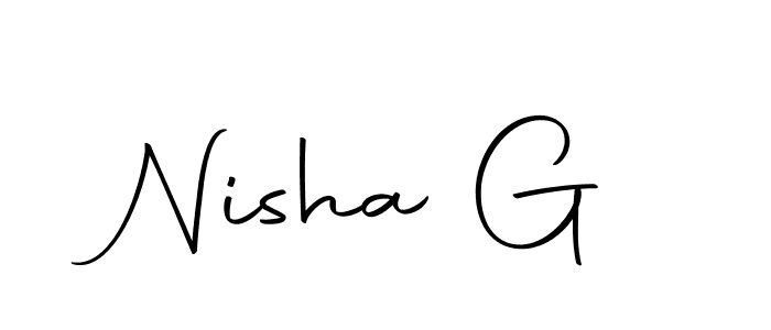 Make a short Nisha G signature style. Manage your documents anywhere anytime using Autography-DOLnW. Create and add eSignatures, submit forms, share and send files easily. Nisha G signature style 10 images and pictures png