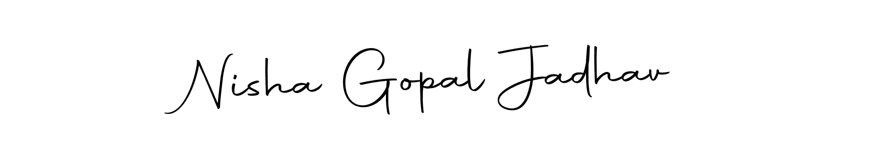 if you are searching for the best signature style for your name Nisha Gopal Jadhav. so please give up your signature search. here we have designed multiple signature styles  using Autography-DOLnW. Nisha Gopal Jadhav signature style 10 images and pictures png