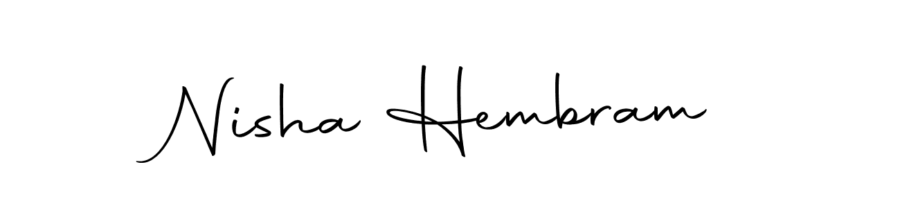 Here are the top 10 professional signature styles for the name Nisha Hembram. These are the best autograph styles you can use for your name. Nisha Hembram signature style 10 images and pictures png