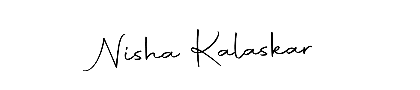 Use a signature maker to create a handwritten signature online. With this signature software, you can design (Autography-DOLnW) your own signature for name Nisha Kalaskar. Nisha Kalaskar signature style 10 images and pictures png