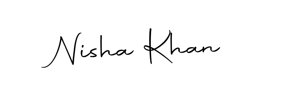 The best way (Autography-DOLnW) to make a short signature is to pick only two or three words in your name. The name Nisha Khan include a total of six letters. For converting this name. Nisha Khan signature style 10 images and pictures png