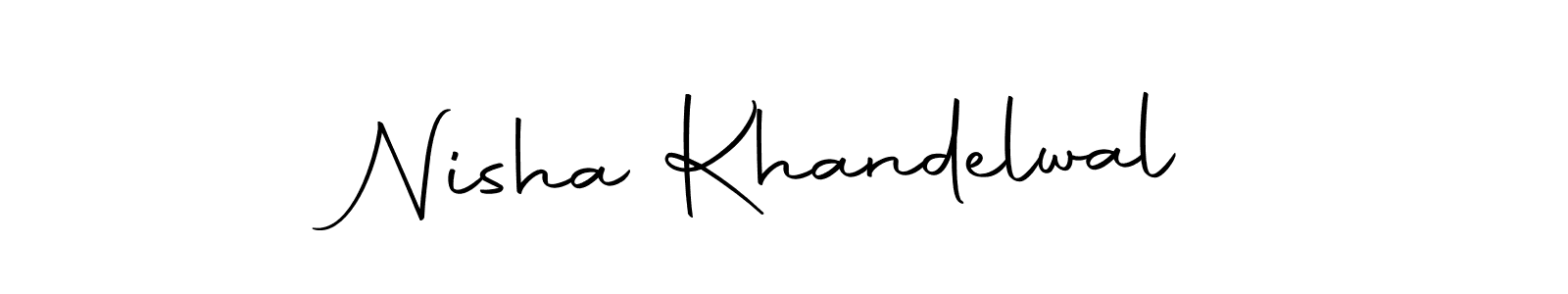 Make a short Nisha Khandelwal signature style. Manage your documents anywhere anytime using Autography-DOLnW. Create and add eSignatures, submit forms, share and send files easily. Nisha Khandelwal signature style 10 images and pictures png