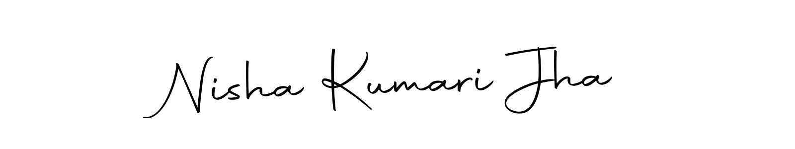 Make a beautiful signature design for name Nisha Kumari Jha. With this signature (Autography-DOLnW) style, you can create a handwritten signature for free. Nisha Kumari Jha signature style 10 images and pictures png