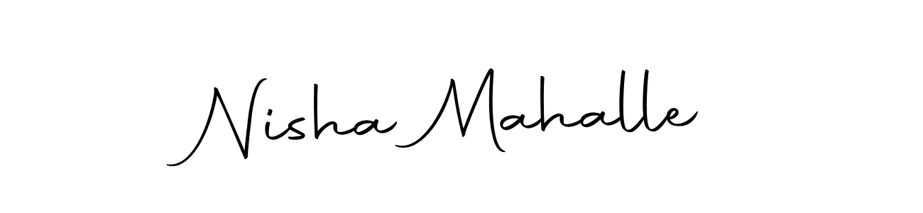 Autography-DOLnW is a professional signature style that is perfect for those who want to add a touch of class to their signature. It is also a great choice for those who want to make their signature more unique. Get Nisha Mahalle name to fancy signature for free. Nisha Mahalle signature style 10 images and pictures png