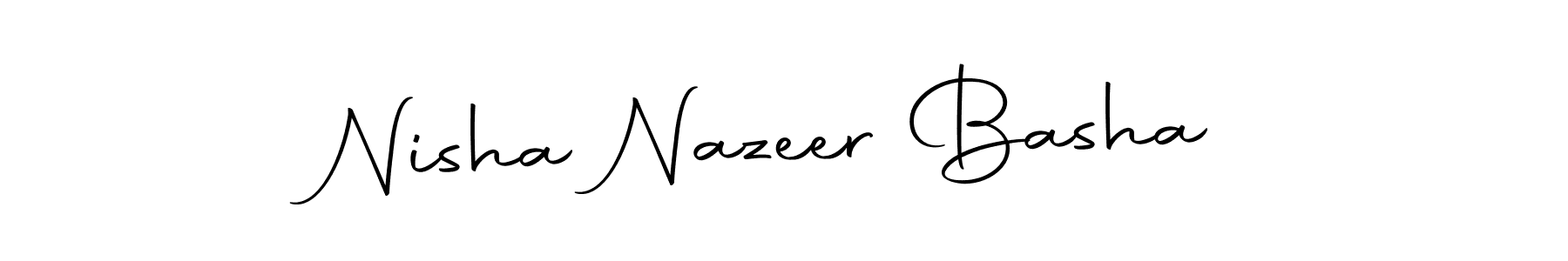You can use this online signature creator to create a handwritten signature for the name Nisha Nazeer Basha. This is the best online autograph maker. Nisha Nazeer Basha signature style 10 images and pictures png