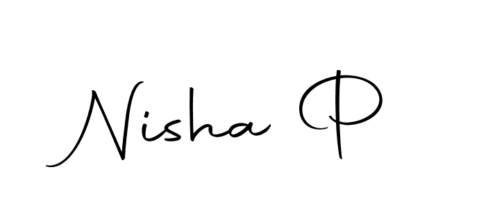 Here are the top 10 professional signature styles for the name Nisha P. These are the best autograph styles you can use for your name. Nisha P signature style 10 images and pictures png