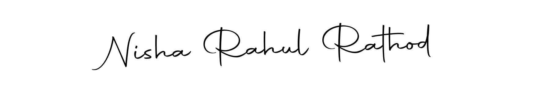 Make a beautiful signature design for name Nisha Rahul Rathod. With this signature (Autography-DOLnW) style, you can create a handwritten signature for free. Nisha Rahul Rathod signature style 10 images and pictures png