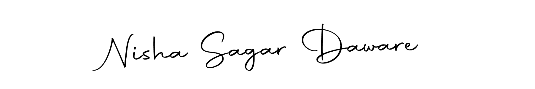 How to make Nisha Sagar Daware signature? Autography-DOLnW is a professional autograph style. Create handwritten signature for Nisha Sagar Daware name. Nisha Sagar Daware signature style 10 images and pictures png