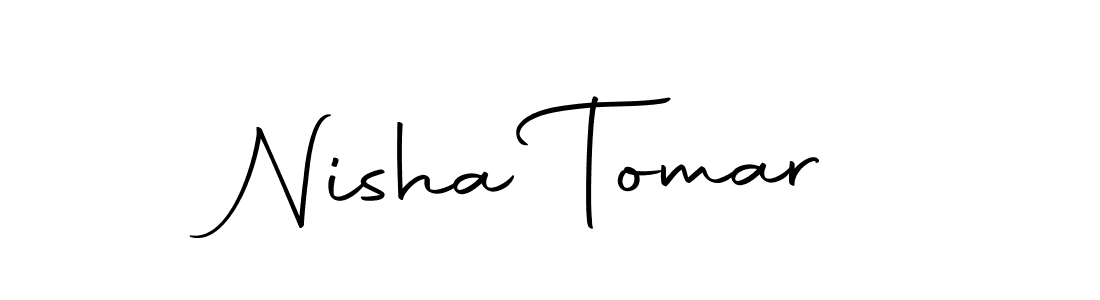 Nisha Tomar stylish signature style. Best Handwritten Sign (Autography-DOLnW) for my name. Handwritten Signature Collection Ideas for my name Nisha Tomar. Nisha Tomar signature style 10 images and pictures png