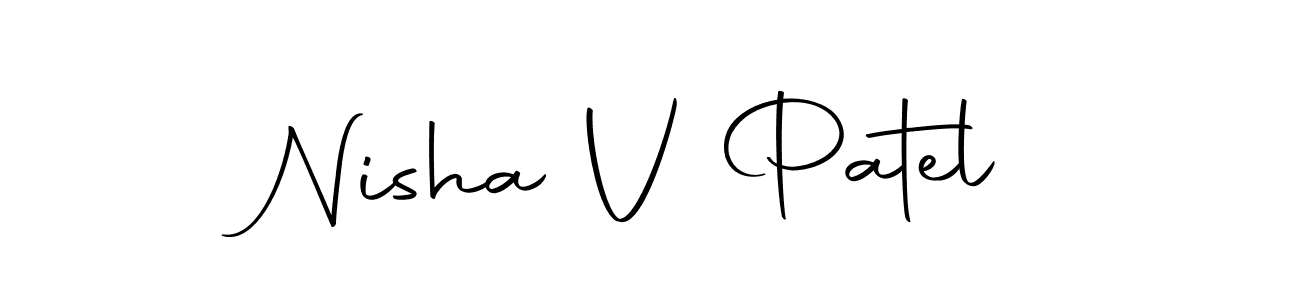 Here are the top 10 professional signature styles for the name Nisha V Patel. These are the best autograph styles you can use for your name. Nisha V Patel signature style 10 images and pictures png
