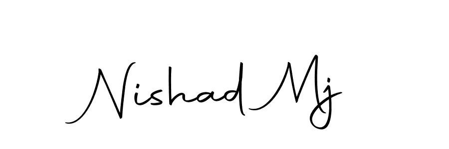 This is the best signature style for the Nishad Mj name. Also you like these signature font (Autography-DOLnW). Mix name signature. Nishad Mj signature style 10 images and pictures png