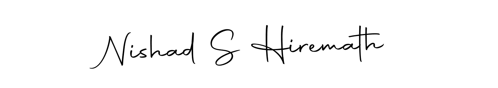 You should practise on your own different ways (Autography-DOLnW) to write your name (Nishad S Hiremath) in signature. don't let someone else do it for you. Nishad S Hiremath signature style 10 images and pictures png