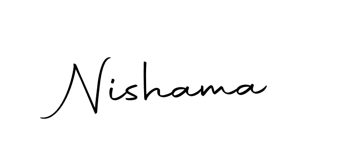 You should practise on your own different ways (Autography-DOLnW) to write your name (Nishama) in signature. don't let someone else do it for you. Nishama signature style 10 images and pictures png