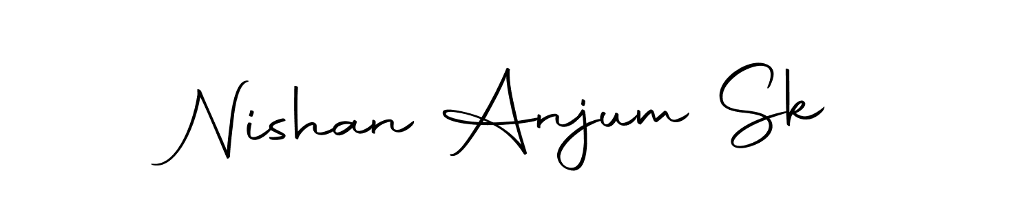 Make a short Nishan Anjum Sk signature style. Manage your documents anywhere anytime using Autography-DOLnW. Create and add eSignatures, submit forms, share and send files easily. Nishan Anjum Sk signature style 10 images and pictures png
