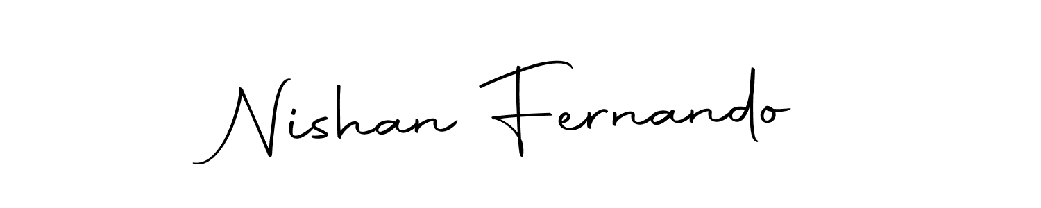 The best way (Autography-DOLnW) to make a short signature is to pick only two or three words in your name. The name Nishan Fernando include a total of six letters. For converting this name. Nishan Fernando signature style 10 images and pictures png