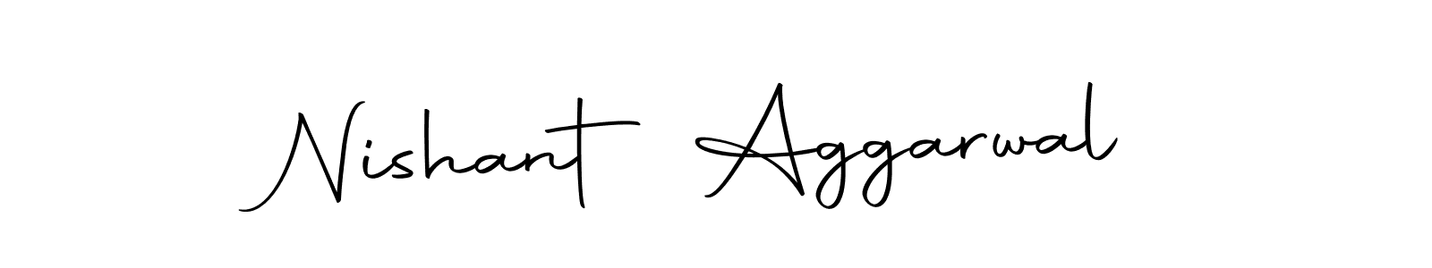 Use a signature maker to create a handwritten signature online. With this signature software, you can design (Autography-DOLnW) your own signature for name Nishant Aggarwal. Nishant Aggarwal signature style 10 images and pictures png