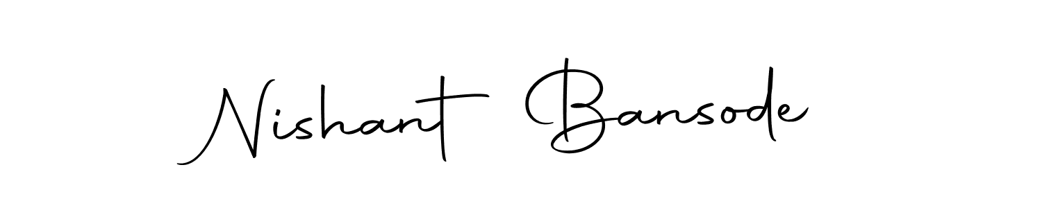 Autography-DOLnW is a professional signature style that is perfect for those who want to add a touch of class to their signature. It is also a great choice for those who want to make their signature more unique. Get Nishant Bansode name to fancy signature for free. Nishant Bansode signature style 10 images and pictures png
