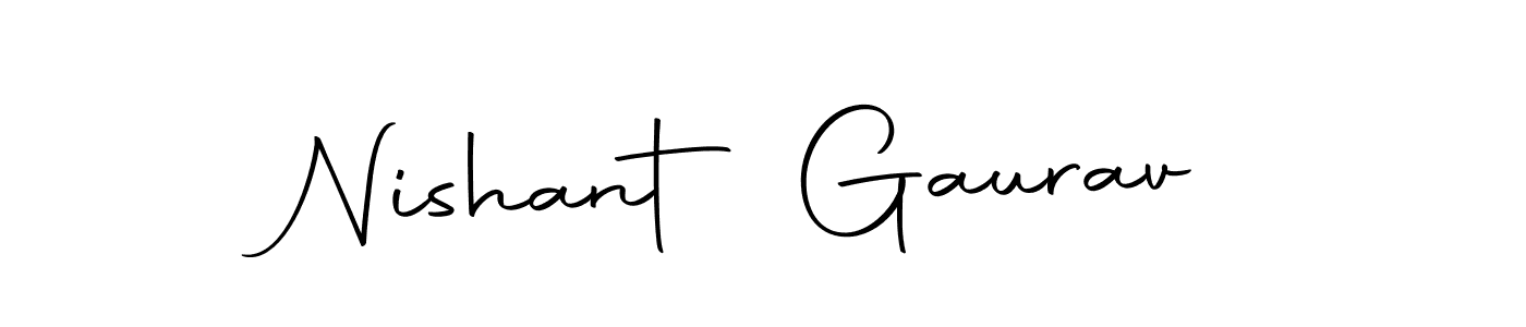 Design your own signature with our free online signature maker. With this signature software, you can create a handwritten (Autography-DOLnW) signature for name Nishant Gaurav. Nishant Gaurav signature style 10 images and pictures png