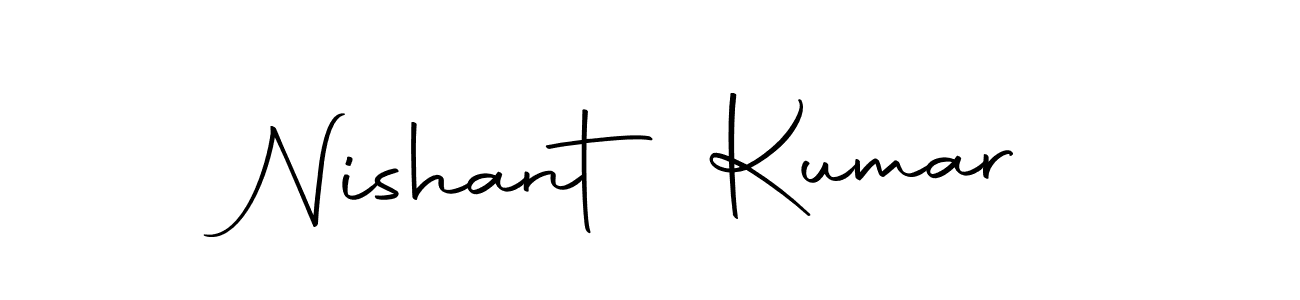 Design your own signature with our free online signature maker. With this signature software, you can create a handwritten (Autography-DOLnW) signature for name Nishant Kumar. Nishant Kumar signature style 10 images and pictures png