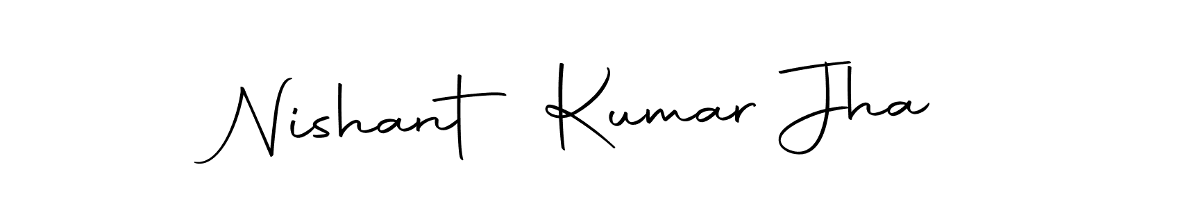 You should practise on your own different ways (Autography-DOLnW) to write your name (Nishant Kumar Jha) in signature. don't let someone else do it for you. Nishant Kumar Jha signature style 10 images and pictures png