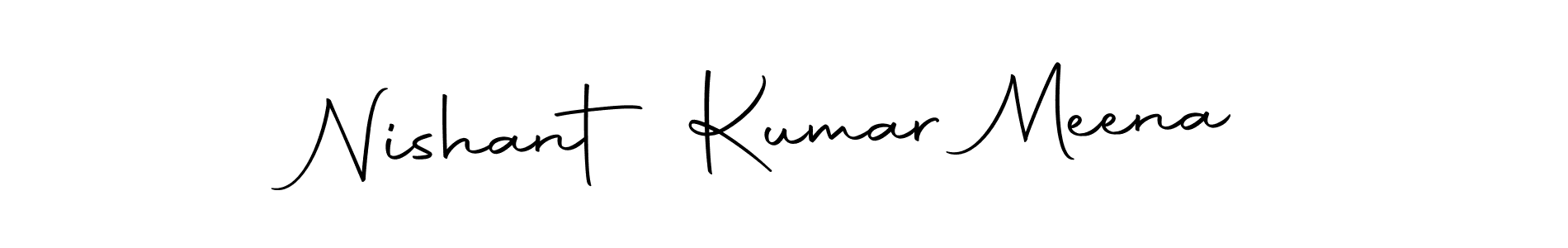 Use a signature maker to create a handwritten signature online. With this signature software, you can design (Autography-DOLnW) your own signature for name Nishant Kumar Meena. Nishant Kumar Meena signature style 10 images and pictures png