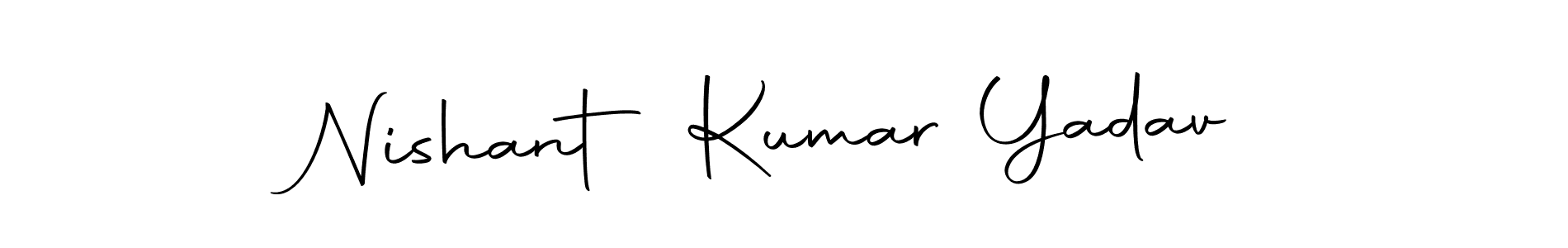 Design your own signature with our free online signature maker. With this signature software, you can create a handwritten (Autography-DOLnW) signature for name Nishant Kumar Yadav. Nishant Kumar Yadav signature style 10 images and pictures png