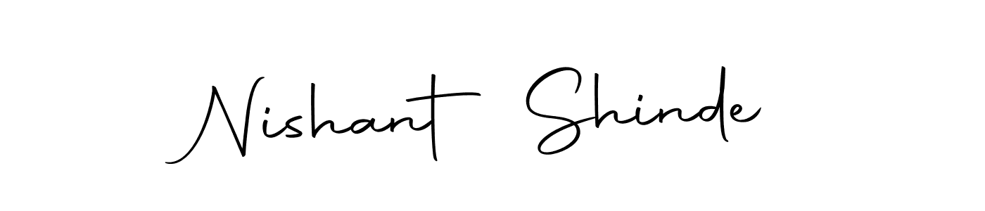 How to make Nishant Shinde name signature. Use Autography-DOLnW style for creating short signs online. This is the latest handwritten sign. Nishant Shinde signature style 10 images and pictures png