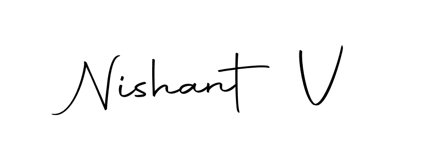 This is the best signature style for the Nishant V name. Also you like these signature font (Autography-DOLnW). Mix name signature. Nishant V signature style 10 images and pictures png