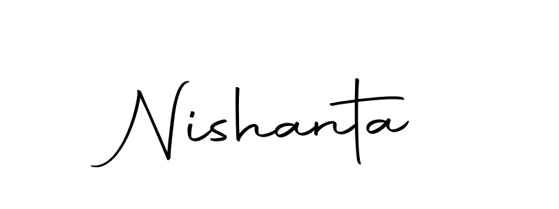 if you are searching for the best signature style for your name Nishanta. so please give up your signature search. here we have designed multiple signature styles  using Autography-DOLnW. Nishanta signature style 10 images and pictures png