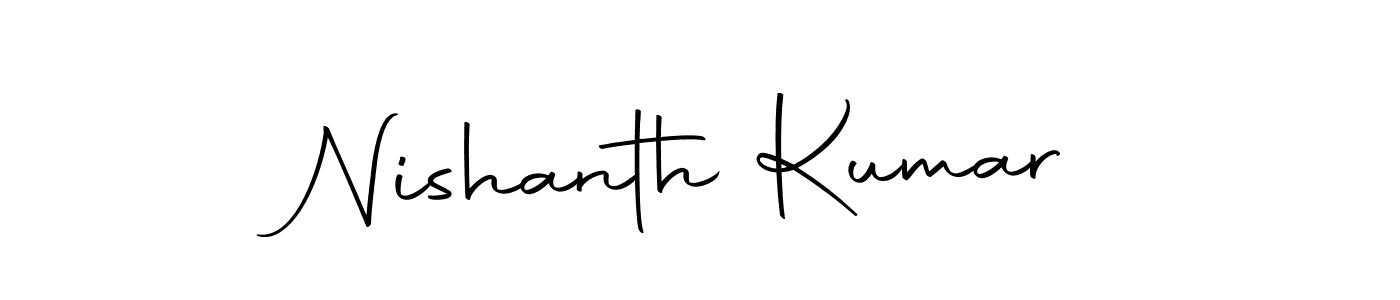 You can use this online signature creator to create a handwritten signature for the name Nishanth Kumar. This is the best online autograph maker. Nishanth Kumar signature style 10 images and pictures png