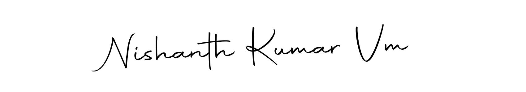 Here are the top 10 professional signature styles for the name Nishanth Kumar Vm. These are the best autograph styles you can use for your name. Nishanth Kumar Vm signature style 10 images and pictures png