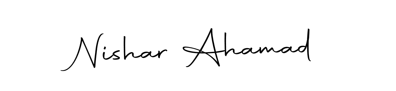 You can use this online signature creator to create a handwritten signature for the name Nishar Ahamad. This is the best online autograph maker. Nishar Ahamad signature style 10 images and pictures png