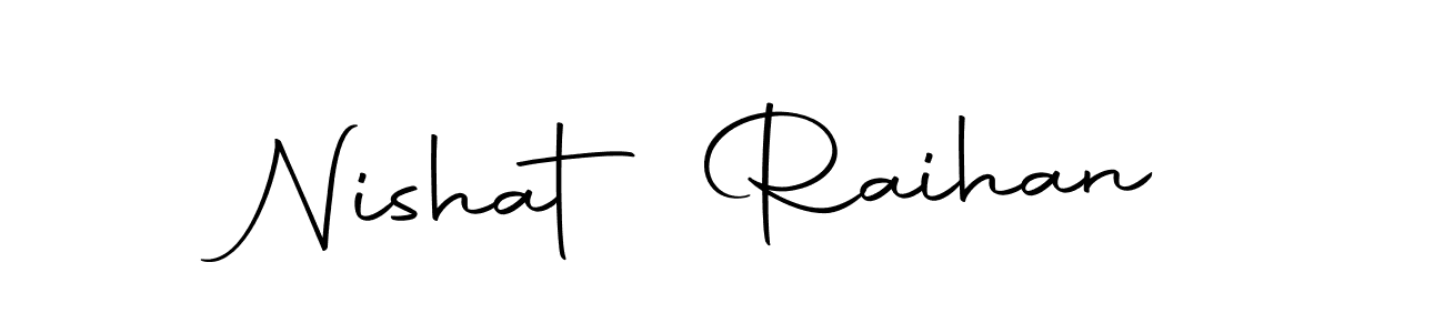The best way (Autography-DOLnW) to make a short signature is to pick only two or three words in your name. The name Nishat Raihan include a total of six letters. For converting this name. Nishat Raihan signature style 10 images and pictures png