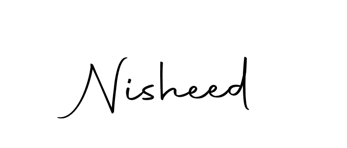 Make a beautiful signature design for name Nisheed. With this signature (Autography-DOLnW) style, you can create a handwritten signature for free. Nisheed signature style 10 images and pictures png