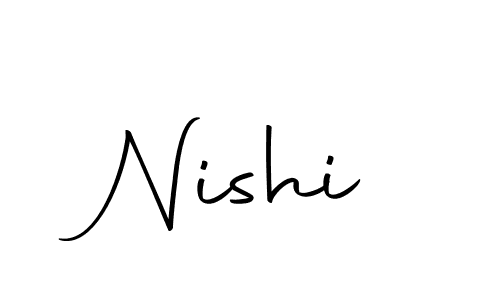 Create a beautiful signature design for name Nishi. With this signature (Autography-DOLnW) fonts, you can make a handwritten signature for free. Nishi signature style 10 images and pictures png