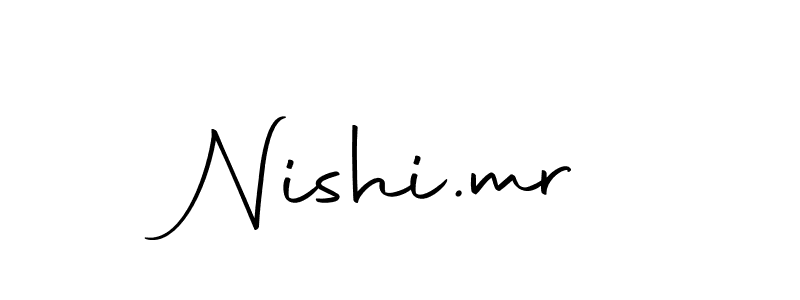 The best way (Autography-DOLnW) to make a short signature is to pick only two or three words in your name. The name Nishi.mr include a total of six letters. For converting this name. Nishi.mr signature style 10 images and pictures png