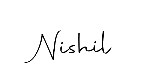 Make a beautiful signature design for name Nishil. Use this online signature maker to create a handwritten signature for free. Nishil signature style 10 images and pictures png