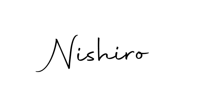 You should practise on your own different ways (Autography-DOLnW) to write your name (Nishiro) in signature. don't let someone else do it for you. Nishiro signature style 10 images and pictures png