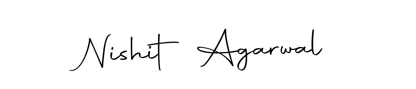 You should practise on your own different ways (Autography-DOLnW) to write your name (Nishit Agarwal) in signature. don't let someone else do it for you. Nishit Agarwal signature style 10 images and pictures png