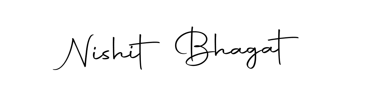 Make a beautiful signature design for name Nishit Bhagat. Use this online signature maker to create a handwritten signature for free. Nishit Bhagat signature style 10 images and pictures png